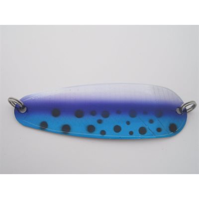 Wobbler 3" Spoon Blue / Purple / Silver / Black Dot Bulk