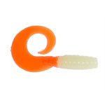 Grubs 3,5'' Glow / Orange Tail