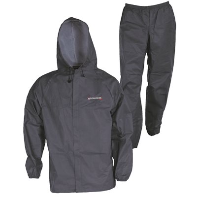 COMPASS Sport-Lite Rain Suit w / Bag Black SM