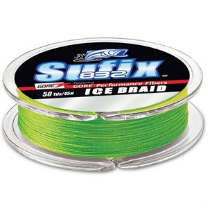 SUFIX 832 Ice Braid 8 lb. Neon Lime 50 Yd