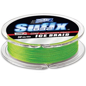 SUFIX 832 Ice Braid 20 lb. Neon Lime 50 Yd