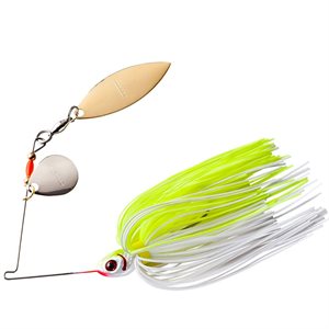 BOOYAH Blade Tandem White Chartreuse Size , 3 / 8 oz