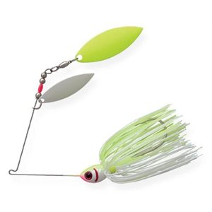 BOOYAH Glow Blade Tandem Chartreuse Pearl White Chartreuse White Size , 3 / 8 oz