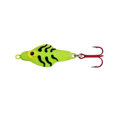 LINDY Rattl'n Flyer Spoon Chartreuse Tiger Size 1-1 / 4'', 1 / 8 oz