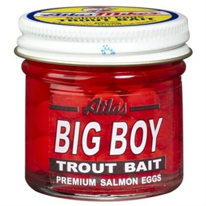 ATLAS MIKES Mike's Big Boy Salmon Egg Trout Bait Red
