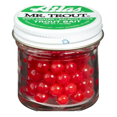 ATLAS MIKE'S MR. Trout Sugar Cured Egg 1.0 OZ. Red