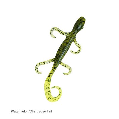 ZMAN Lizardz 6" Watermelon / Chartreuse Tail 6 / Pack