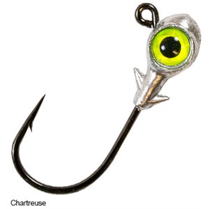 ZMAN Trout Eye Finesse Jigheads 1 / 8 Oz Chartreuse 3 / Pack