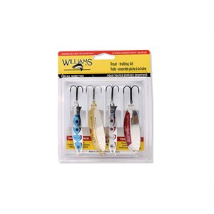WILLIAMS Trout Trolling 4-Pack Assorted