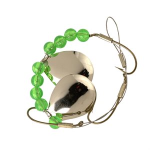 LUCKY STRIKE 8.5'' Crawler Harness Nickel Green Beads