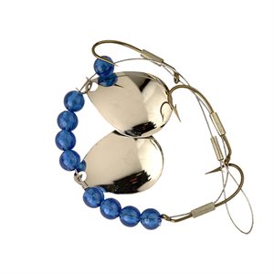 LUCKY STRIKE 8.5'' Crawler Harness Nickel Blue Beads