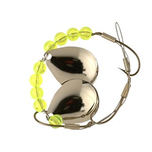 LUCKY STRIKE 8.5'' Crawler Harness Nickel Yellow Beads