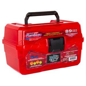IKE Big Mouth Tackle Box-Red-89 Piece Kit