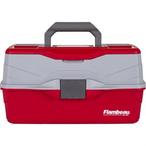 FLAMBEAU 3 Tray Tackle Box w / Lid Storage