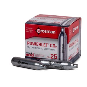 CROSMAN Powerlet 12g CO2 Cartridges 25 count