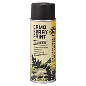 HUNTERS SPECIALITIES Camo Spray Paint - Flat Black