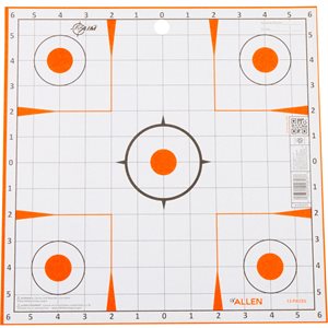 ALLEN EZ AIM paper 12x12 sight-in grid