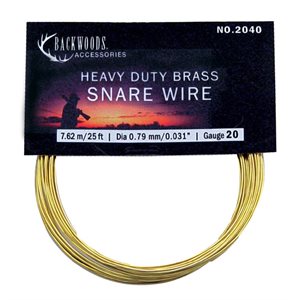 BACKWOODS Snare Wire,Brass,Hvy 20g